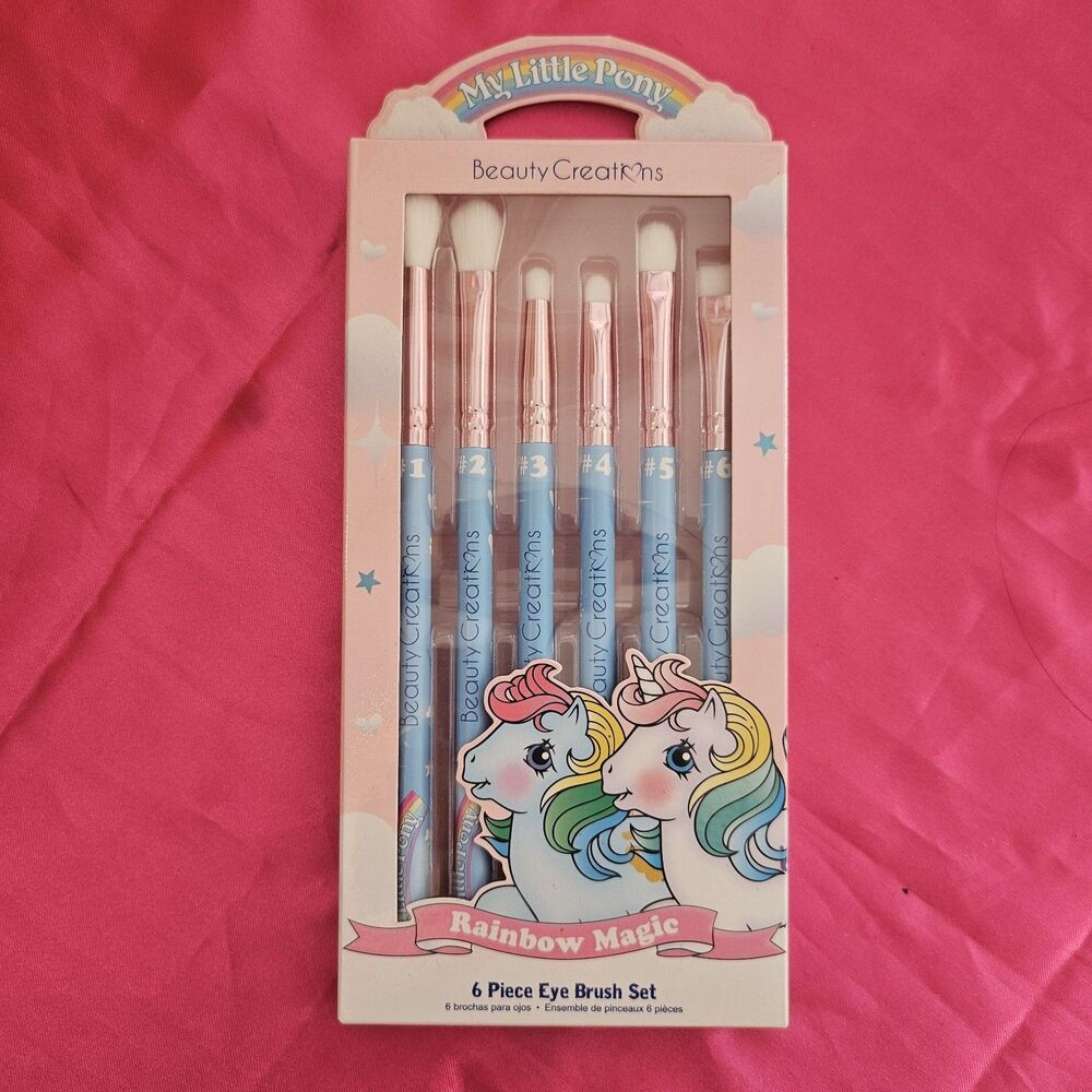 Beauty Creations My Little Pony 6 Piece Makeup Brush Set Rainbow Magic